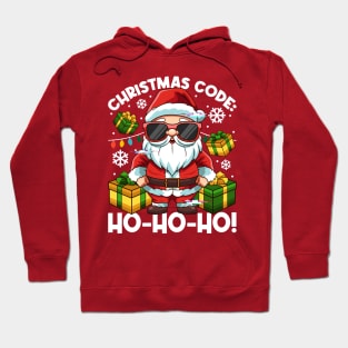 Christmas Futurism Cyber Santa Claus Sci Fi Hoodie